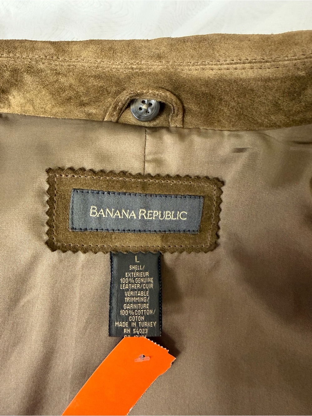 Banana Republic Suede Leather Jacket with Buttons - Picture 6 of 6